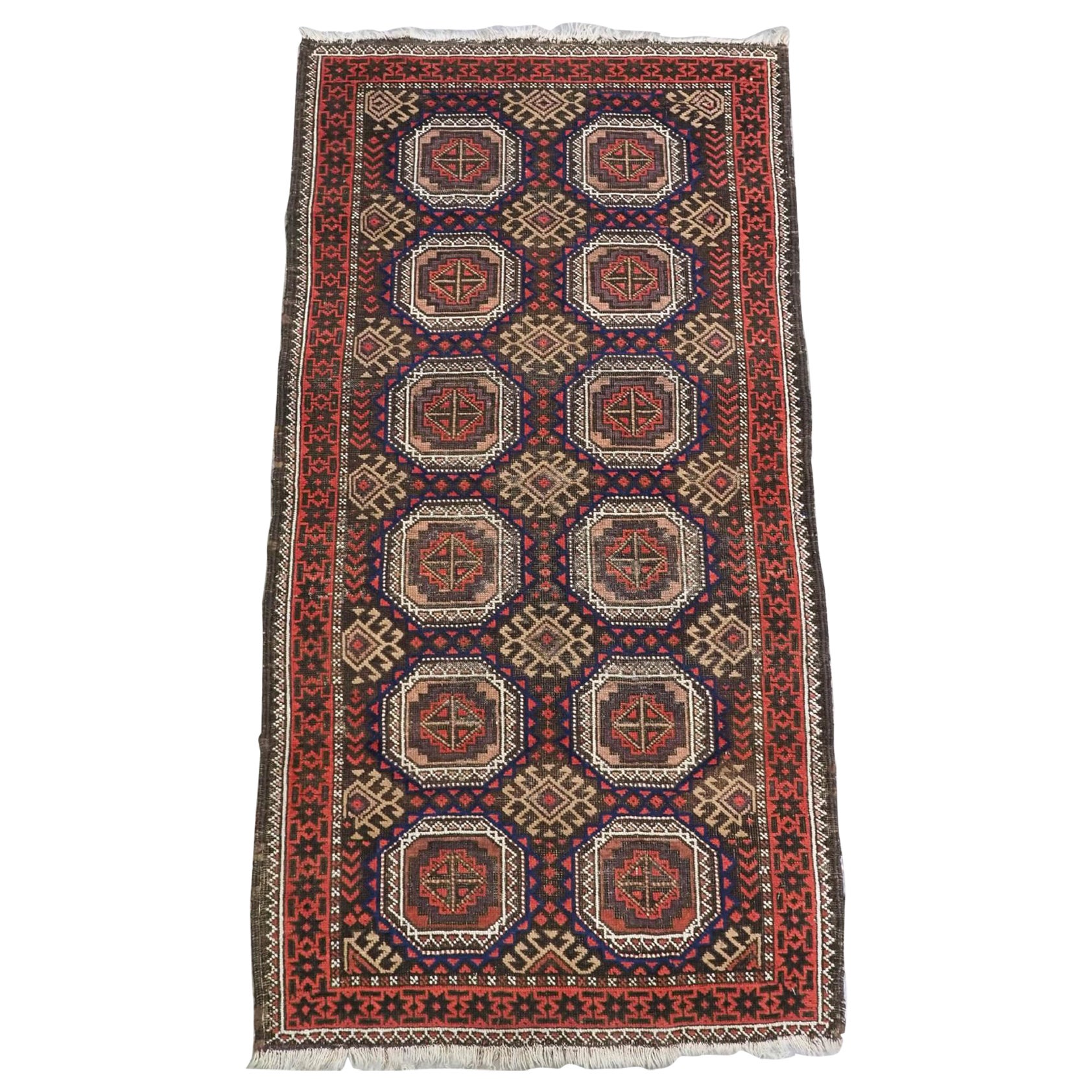 Antique Salar Khani Baluch Rug, Circa 1900