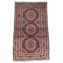Vintage Khorasan Baluch Rug With Large Guls, Circa 1900