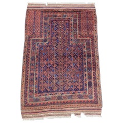 Antique Blue Ground Timuri / Baluch Prayer Rug, Circa 1880 Or Earlier
