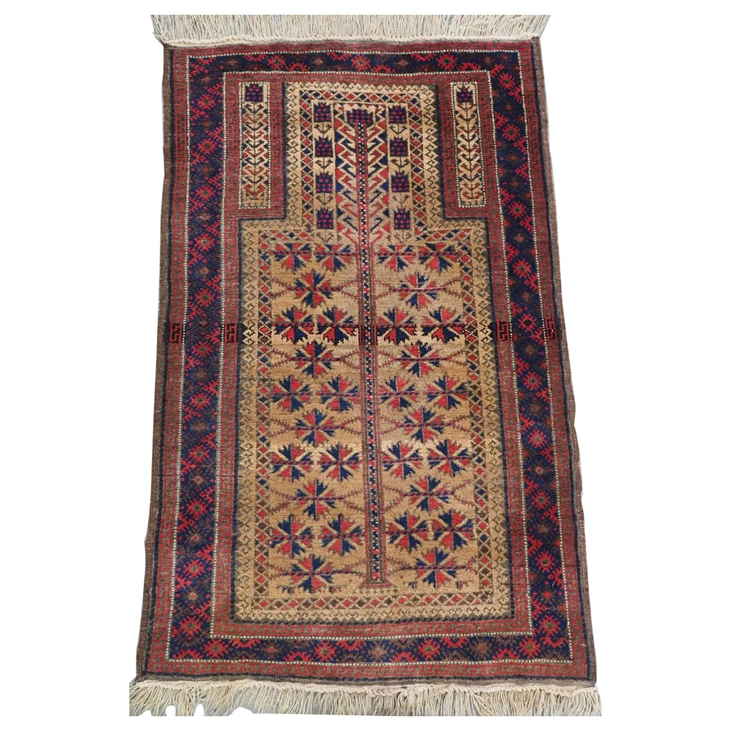 Antique Timuri / Baluch Prayer Rug, Circa 1900