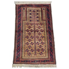 Antique Timuri / Baluch Prayer Rug, Circa 1900