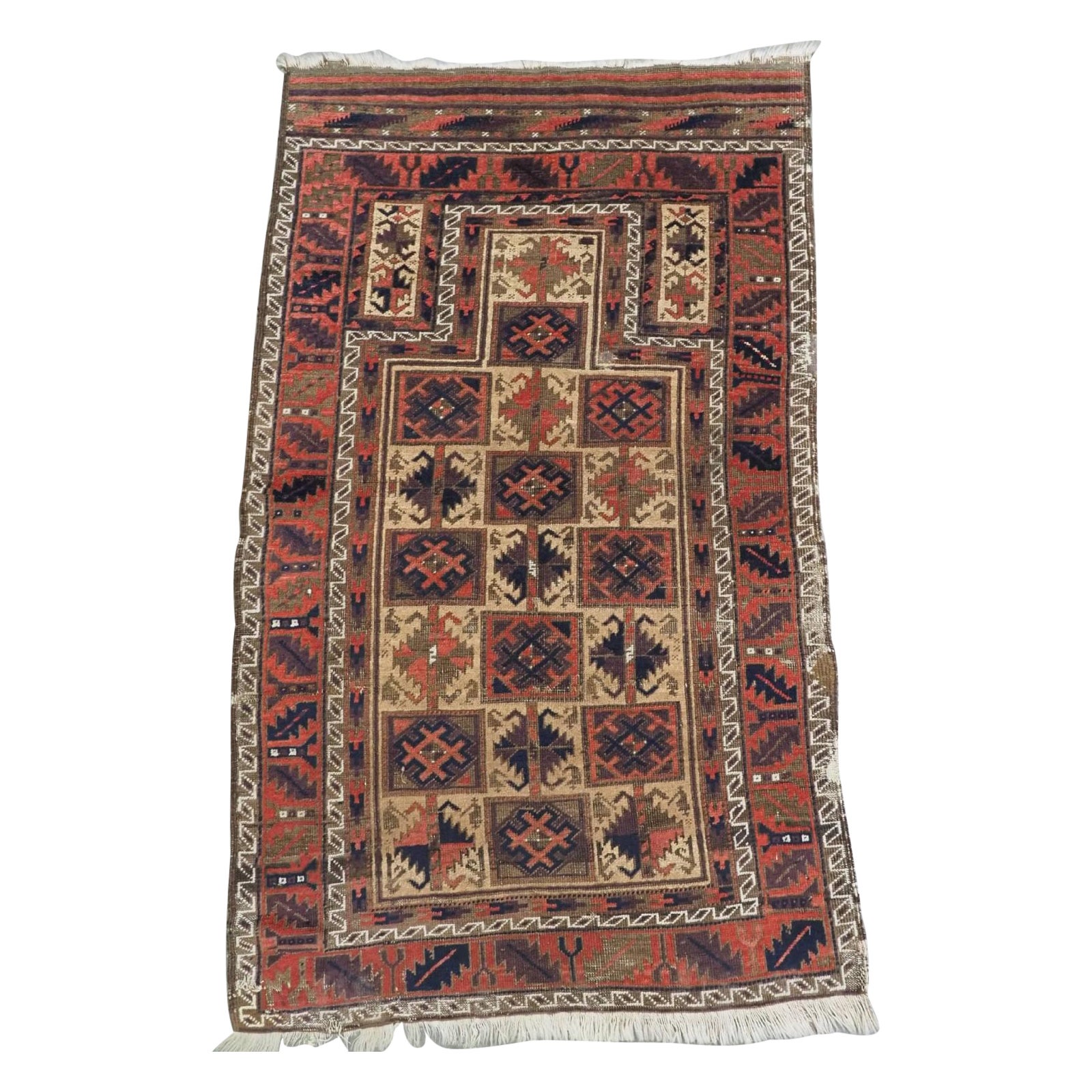 Antique Timuri Yaqoub Khani / Baluch Prayer Rug, Circa 1870 Or Earlier