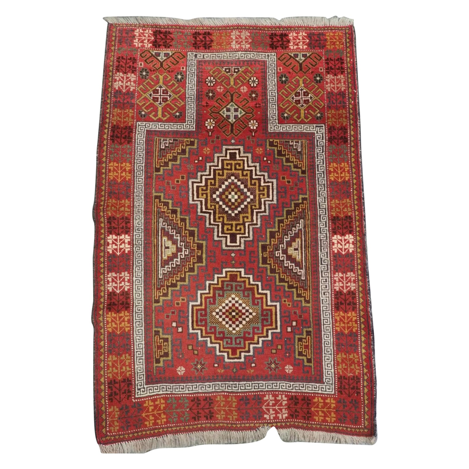 Antique Taimani Baluch Prayer Rug Of Unusual Design, Circa 1900/20