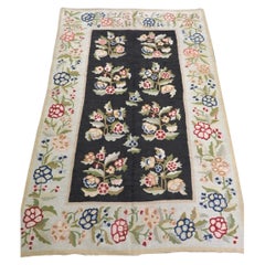 Antique Bessarabian Kilim With Large Scale Floral Design, Late 19th Century