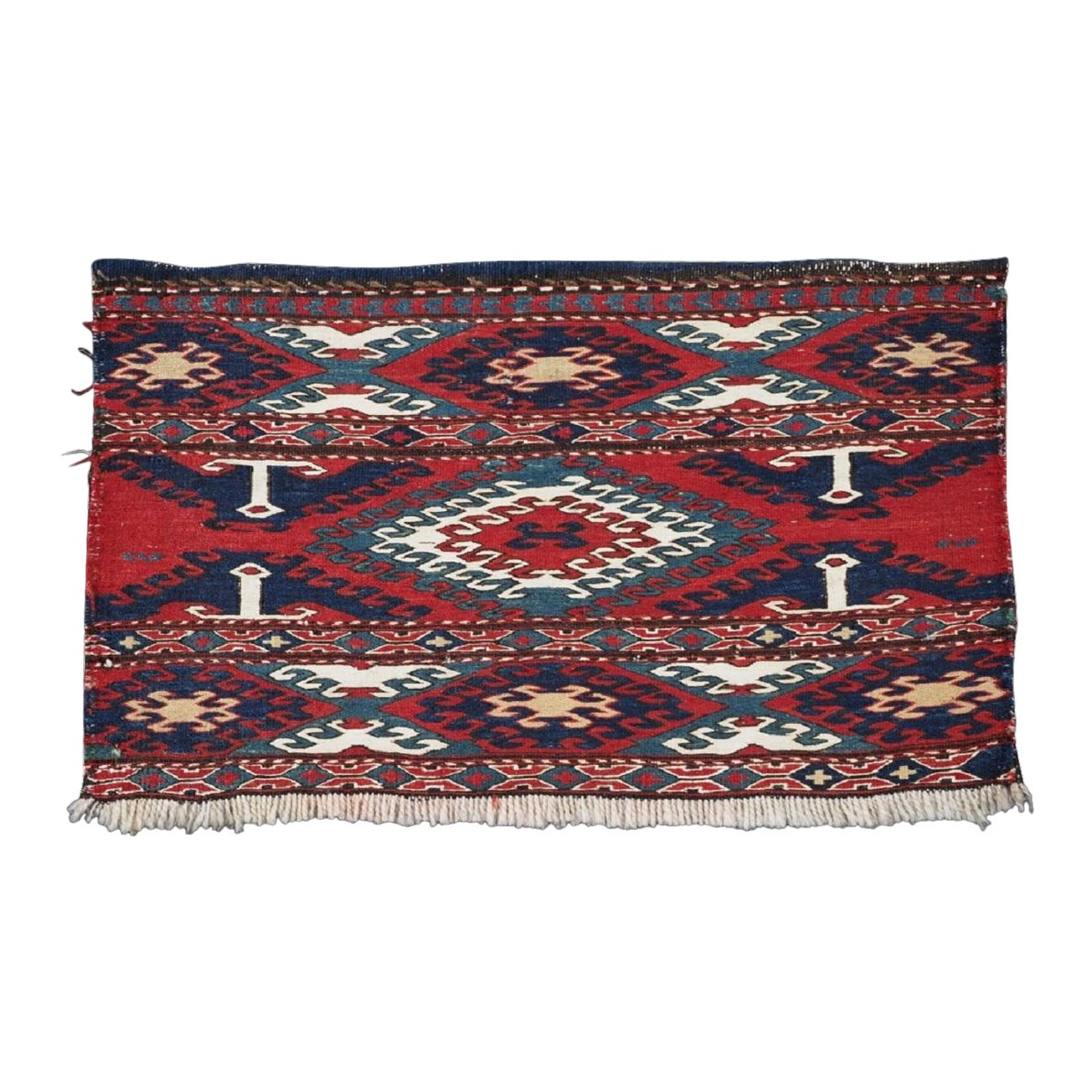 Antique Caucasian or Shahsavan Mafrash Panel Rug, Circa 1890