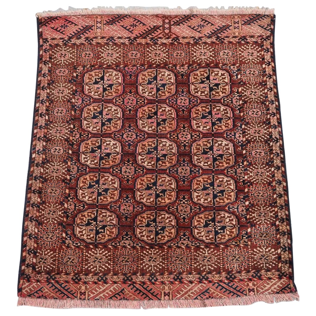 Antique Tekke Turkmen Wedding Rug, Circa 1900