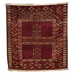 Antique Tekke Turkmen Ensi, Deep Red Colour, Circa 1900