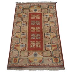 Tapis turc Milas aux couleurs chaudes, vers 1960