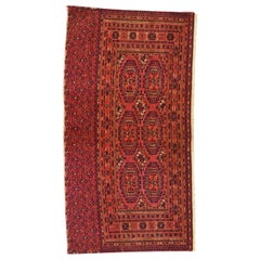 Antikes Tekke Turkmenisches Chuval-Gesicht mit „Salor“ geschwungenem Golf, um 1900