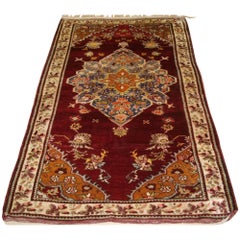 Tapis turc ancien d' Avanos en Cappadocia, laine très douce, vers 1900/20