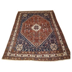 Antique Abedeh Rug Qashqai Weavers, Tribal Design, Circa 1920