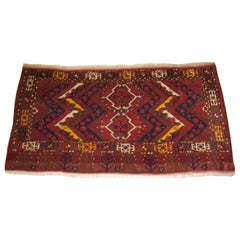 Antique Ersari Beshir Turkmen Ikat Design Chuval, C.1900