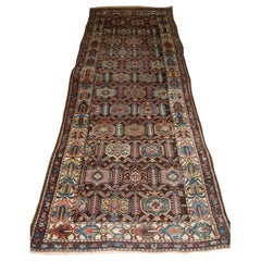 Antique Runner By The Luri Tribe, Repeat Shield Design, Circa 1900