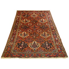 Antique Bakhtiari Garden Design Rug, Circa 1900/20