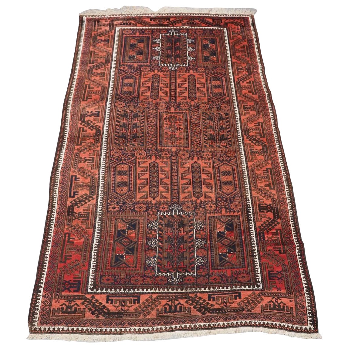 Antique Baluch Rug, Traditional Yaquab Khani Design, Circa 1900 For Sale