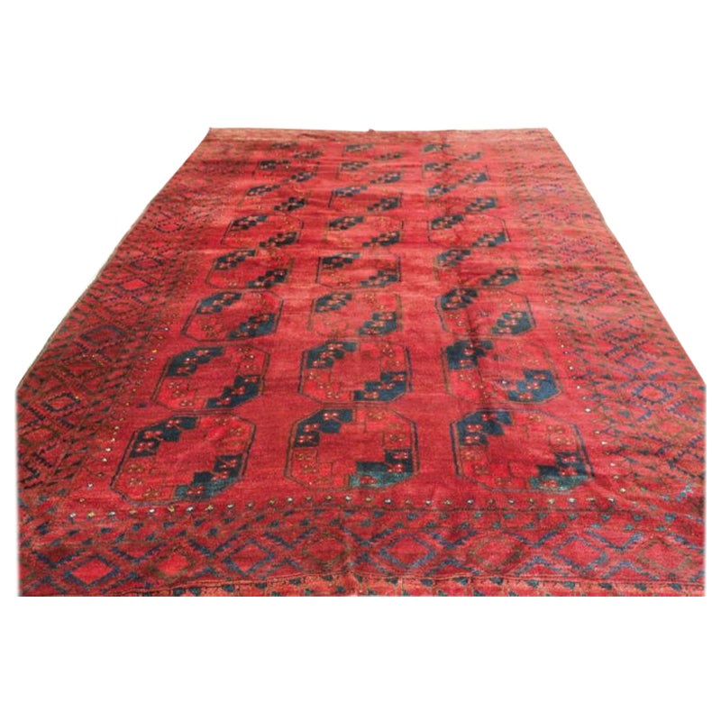 Alfombra antigua de aldea afgana, circa 1920