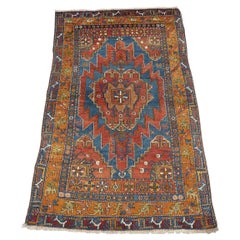 Antique Turkish Yahyali Village Rug in Traditional Design, Circa 1900
