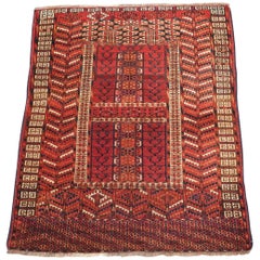 Antique Tekke Turkmen 'Ensi' Door Rug, Circa 1880