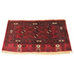 Antique Ersari Turkmen 9 Gul Chuval Probably Kizil Ayak, Circa 1900