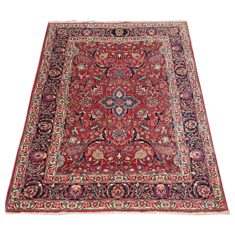 Antique Tabriz Rug With Classic Floral Design, Circa 1920 (1)