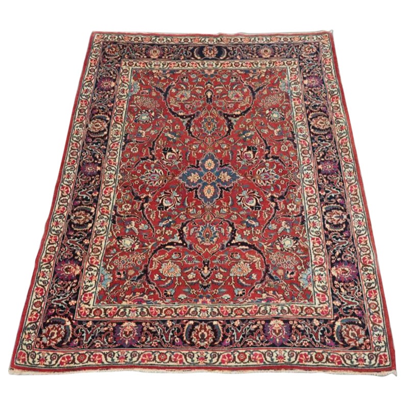 Antique Tabriz Rug With Classic Floral Design, Circa 1920 (2)