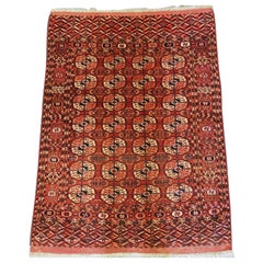 Antique Tekke Turkmen 'Dowry' Rug, Small Size & Very Fine Weave, Circa 1870/80