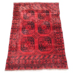 Old Afghan Village Rug, Traditional Design, Very Hard Wearing Rug