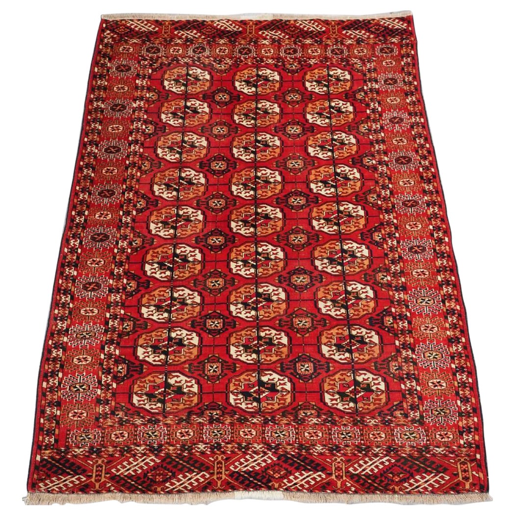 Antique Tekke Turkmen 'dip khali’ Rug , C.1900
