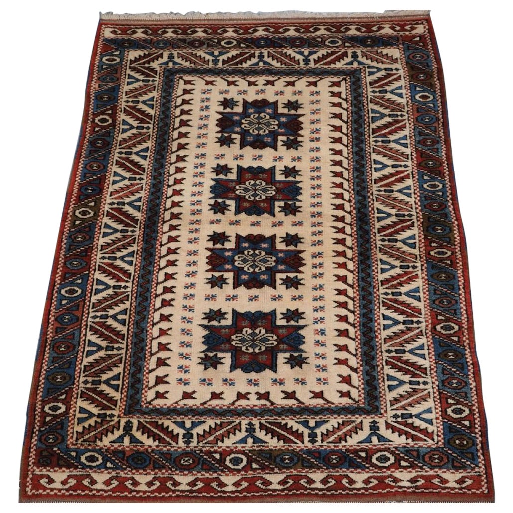 Turkish Bergama Village Rug Of Traditional Design, About 40 Years Old