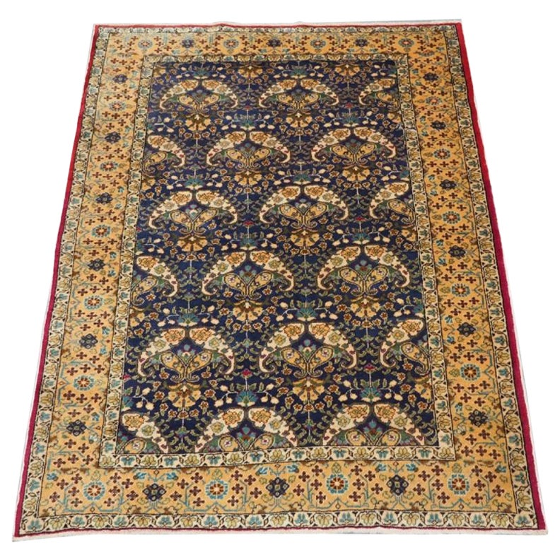 Antigua alfombra turca Kayseri con diseño floral, circa 1920