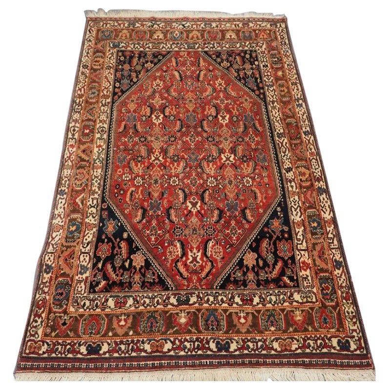 Alfombra tribal antigua Kashkuli Qashqai, circa 1900