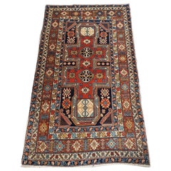 Tapis Shirvan caucasien de petite taille, design Surahani, vers 1900/20
