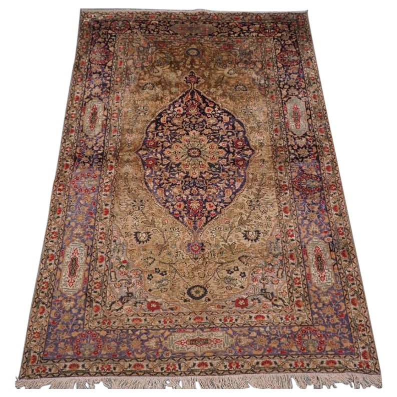 Tapis turc ancien de Kayseri, couleurs pastel, vers 1900