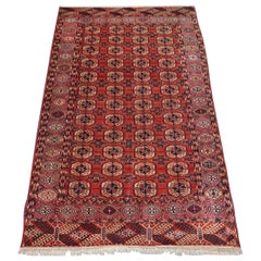 Antiker Tekke Turkmen-Teppich, prächtige Farbe,chinesische Highlights, um 1900