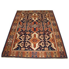 Old Caucasian Shirvan Rug w/ Scarce Design, About 30 Years Old