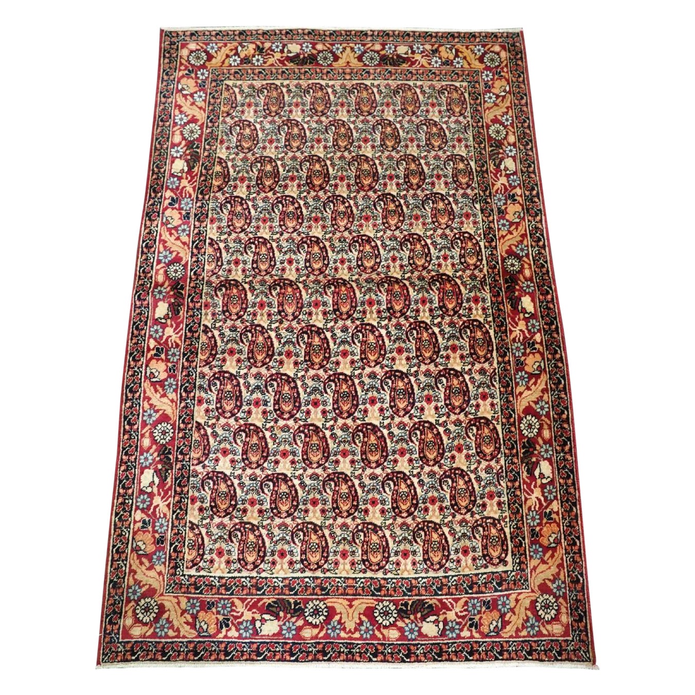 Antiker Kirman-Teppich in kleiner Größe, All Over Boteh-Design, um 1900/20 im Angebot