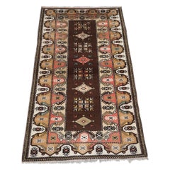Old Turkish Milas Rug With Soft Pastel Colours, Circa 1960