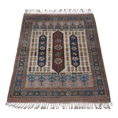 Vintage Turkish Bergama Rug With Traditional Design, About 40 Years Old