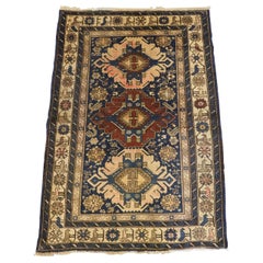 Antique Caucasian Shirvan Kuba Rug, Soft Faded Colours, Circa 1900