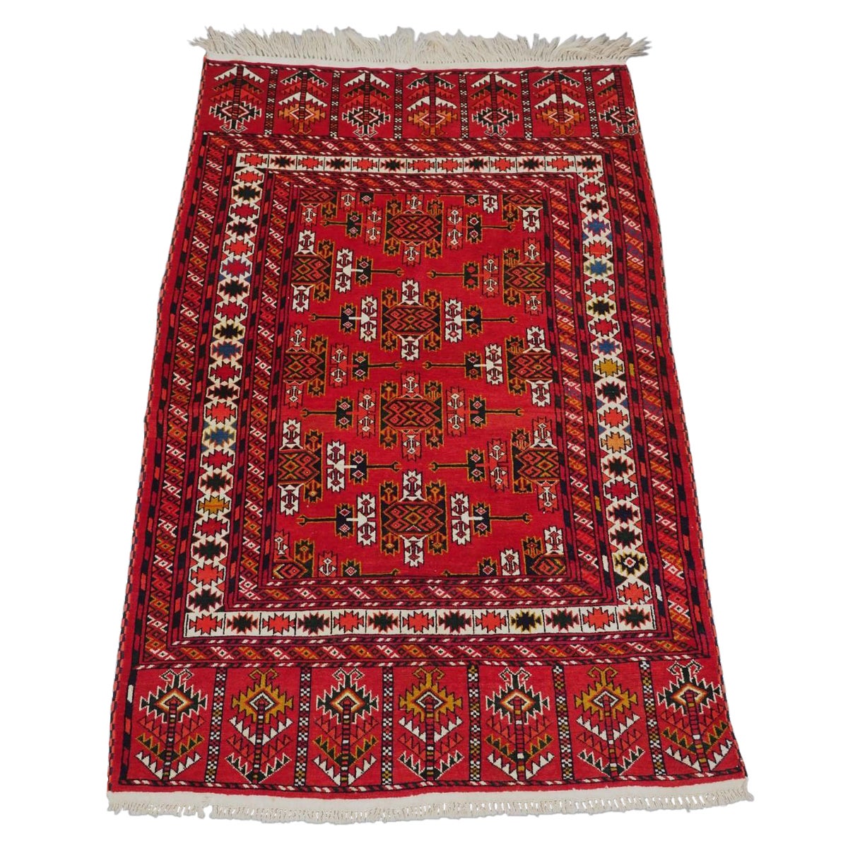 Old Yomut Turkmen Rug With Kepse Gul Design, Circa 1930 For Sale at 1stDibs