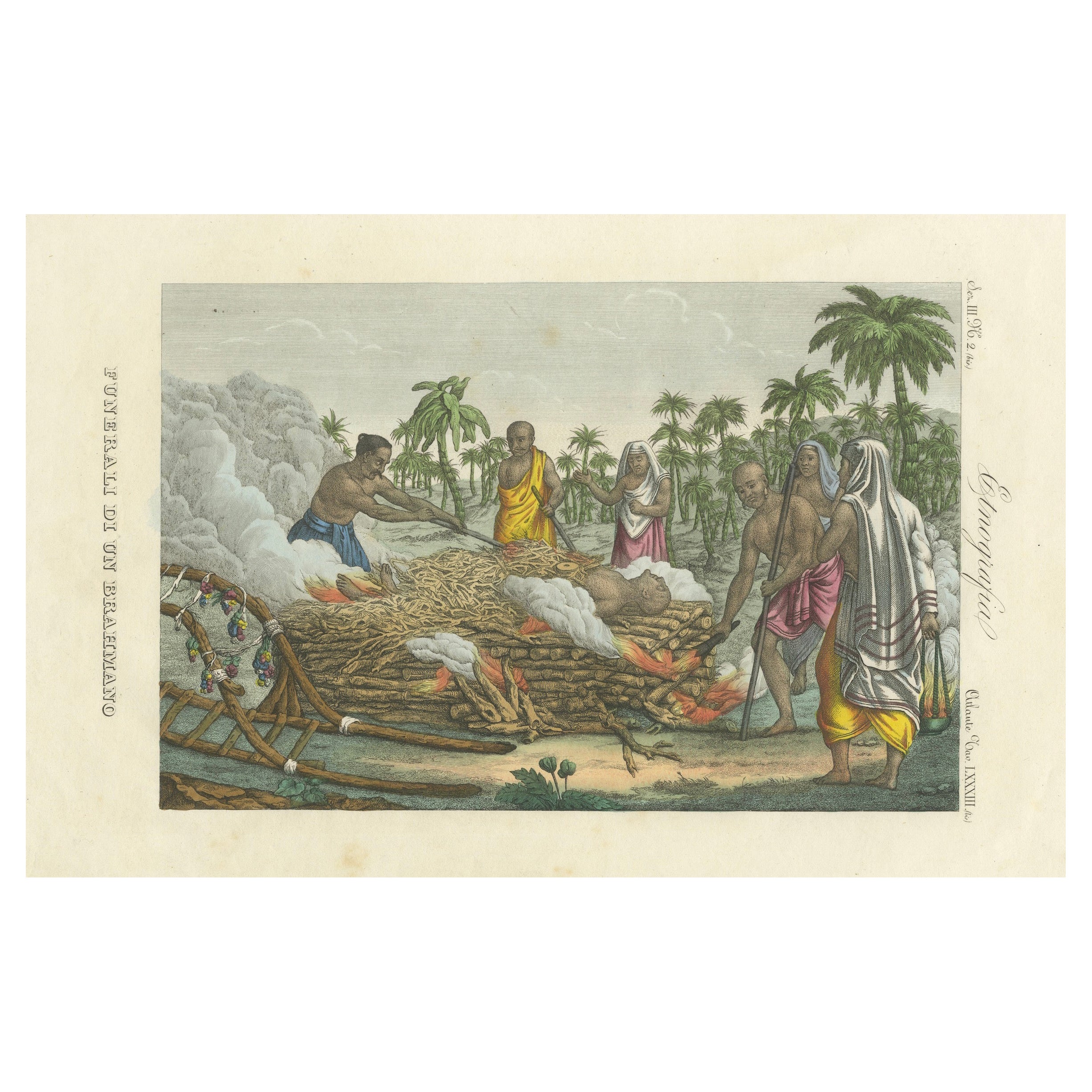 Traditional Hindu Funeral: Cremation of a Brahmin (1827)