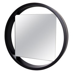 Dark brown ‘DZ84’ mirror by Benno Premsela for ‘t Spectrum