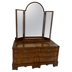 Outstanding Quality Antique Burr Walnut Dressing Table