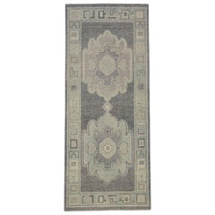 Turkish Oushak Rug Oriental Handmade 2'9" x 6'8" #12115