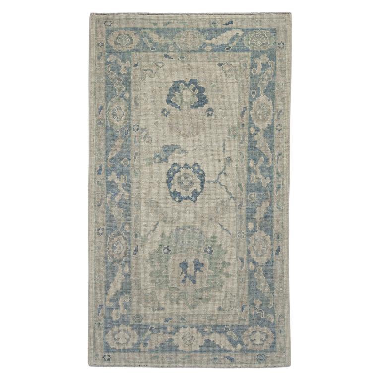 Turkish Oushak Rug Oriental Handmade 3'2" x 5'6" #11656