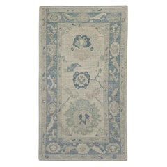 Turkish Oushak Rug Oriental Handmade 3'2" x 5'6" #11656