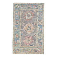 Alfombra Turca Oushak Oriental Hecha a Mano 2'11" x 4'9" #2293