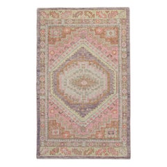 Turkish Oushak Rug Oriental Handmade 3'1" x 4'11" #2291