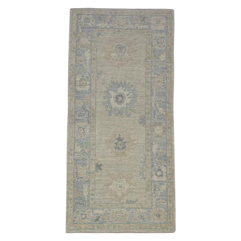 Turkish Oushak Rug Oriental Handmade 3'2" x 6'9" #11680