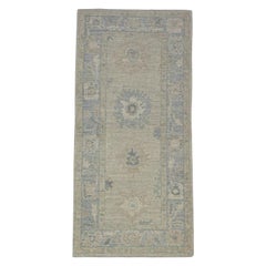 Turkish Oushak Rug Oriental Handmade 3'2" x 6'9" #11680